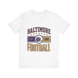Baltimore Vintage Crest T-Shirt | Football Fan Graphic | Unisex T-Shirt image 1