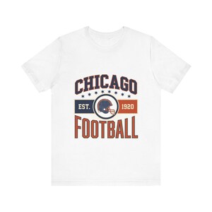 Chicago Vintage Crest T-Shirt | Football Fan Graphic | Unisex T-Shirt image 1