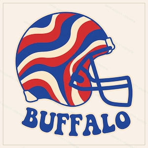 Buffalo Football Sublimation Bundle, 8 PNG Helmet Designs, Game Day Shirt Clipart, Digital Download image 6