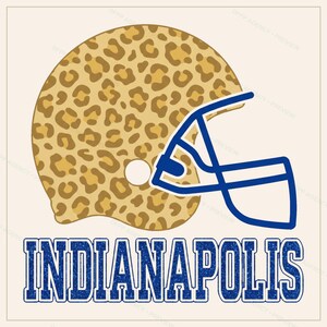 Indianapolis Football Sublimations-Bundle, 8 PNG-Helm-Designs, Cliparts für Spieltags-Shirts, Digitaler Download Bild 5