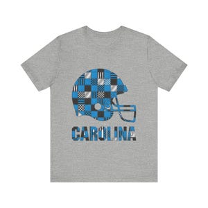 Koszulka futbolowa Carolina Patchwork Helmet, koszulka w stylu vintage na mecz, odzież sportowa, świetny prezent zdjęcie 2