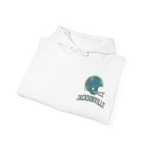 Jacksonville Vintage Varsity Helmet Game Day Hoodie, Unisex Football Sweatshirt, Cozy Fall Pullover image 8