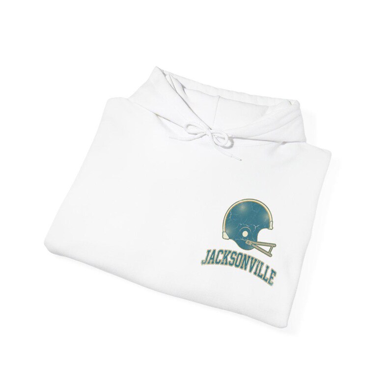 Jacksonville Vintage Varsity Helmet Game Day Hoodie, Unisex Football Sweatshirt, Cozy Fall Pullover image 8