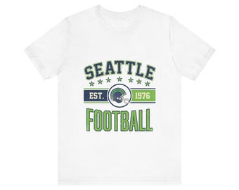 Seattle Vintage Crest T-Shirt | Football Fan Graphic | Unisex T-Shirt