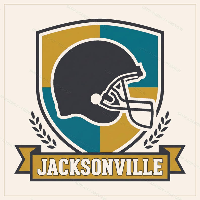 Jacksonville Football PNG Bundle, 8 Helmet Designs, Game Day Sublimation Set, Digital Download image 9