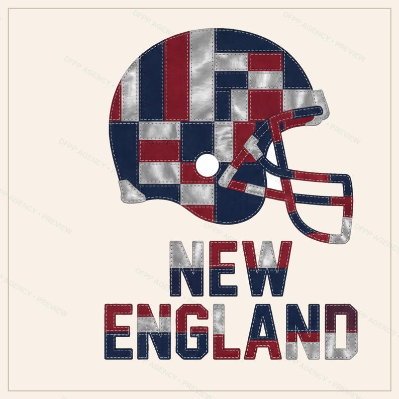 New England Patchwork Helmet Hoodie, Retro Football Sweatshirt, Game Day Pullover, Fan Hoodie image 9