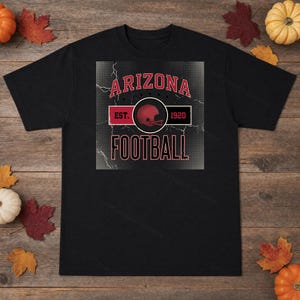 Escudo vintage de los Arizona Cardinals, imagen PNG de fútbol americano, diseño retro universitario para sublimación, descarga digital. imagen 3