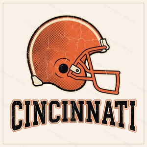 Cincinnati fotboll PNG-paket, 8 hjälmdesigner, sublimeringsset för matchdag, digital nedladdning bild 10