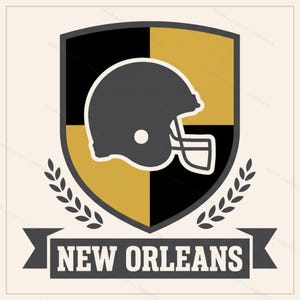 New Orleans Helmet PNG Bundle, 8 Football Fan Styles, Sublimation and DTF Designs, Instant Download image 9