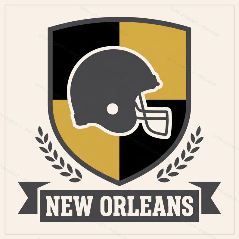 New Orleans Helmet PNG Bundle, 8 Football Fan Styles, Sublimation and DTF Designs, Instant Download image 9