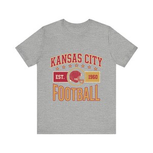 カンザスシティ・ヴィンテージ・クレストTシャツ｜フットボールファン向けグラフィック｜ユニセックスTシャツ 画像 2