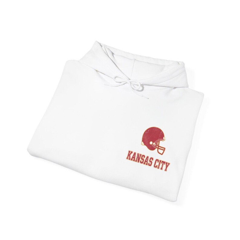 Sweat à capuche vintage Kansas City Varsity Helmet Game Day, sweat-shirt unisexe de football, pull confortable pour l'automne image 8