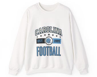 Carolina Vintage Crest Sweatshirt | Football Fan Graphic | Unisex Sweatshirt