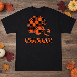 Cincinnati Patchwork Helmet PNG, Retro Sublimation File, Fan Shirt Clipart, Instant Download image 3