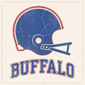 Buffalo Football Sublimation Bundle, 8 PNG Helmet Designs, Game Day Shirt Clipart, Digital Download image 10