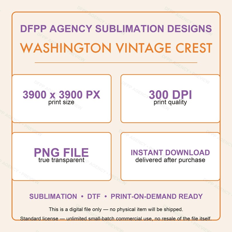 Washington Vintage Wappen Football PNG, Retro-College-Sublimationsdesign, Digitaler Download Bild 7