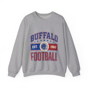 Bluza z nadrukiem Buffalo Vintage Crest | Grafika kibica piłkarskiego | Bluza unisex zdjęcie 2