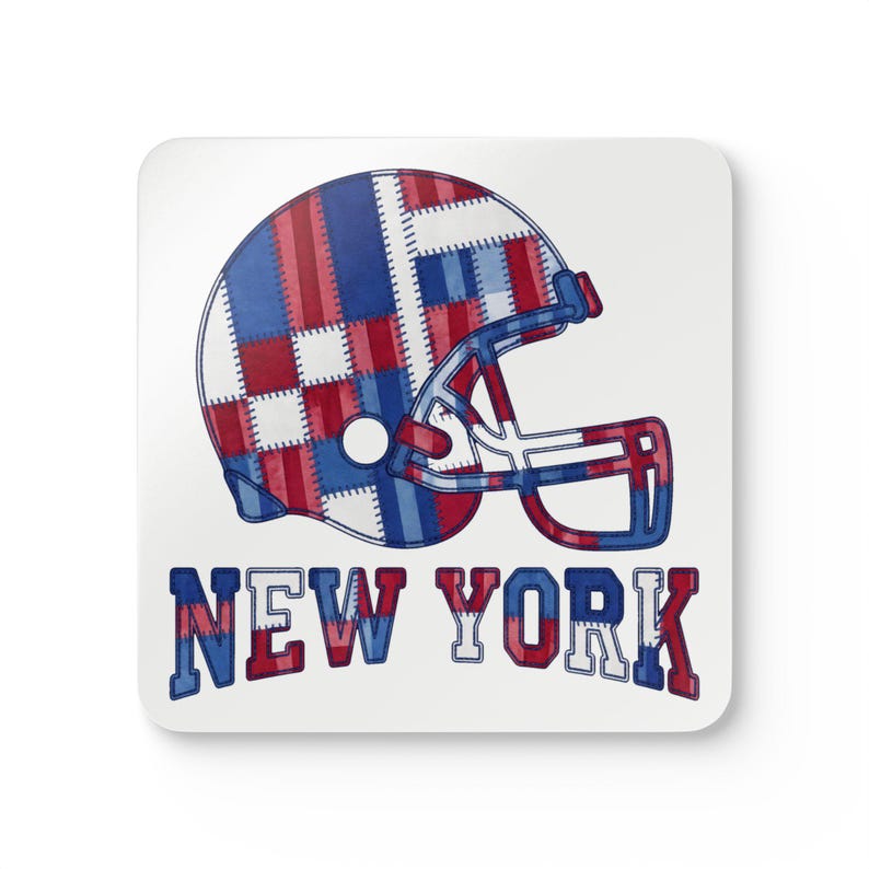 Dryckesunderlägg för New England Football Helmet, Korkunderlägg för matchdag, Heminredning för fans bild 1
