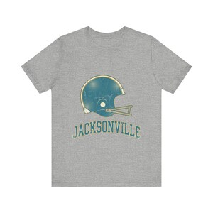 Jacksonville Jaguars Vintage Varsity Helm Voetbalshirt, Retro Game Day T-shirt, Unisex Fankleding, Sportcadeau afbeelding 2