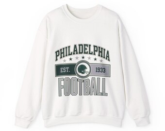Philadelphia Vintage Crest Sweatshirt | Football Fan Graphic | Unisex Sweatshirt