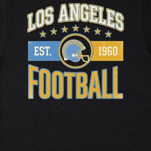 Herb drużyny LA Chargers Vintage Football PNG, projekt sublimacji w stylu retro Varsity, pobieranie cyfrowe zdjęcie 6