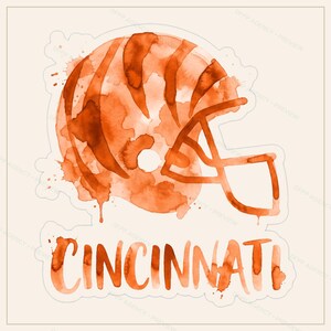 Cincinnati fotboll PNG-paket, 8 hjälmdesigner, sublimeringsset för matchdag, digital nedladdning bild 3