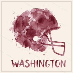 Pacchetto PNG di Washington Football, 8 design per caschi, set per sublimazione per il giorno della partita, download digitale immagine 3