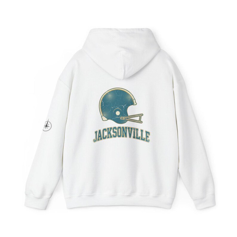 Jacksonville Vintage Varsity Helmet Game Day Hoodie, Unisex Football Sweatshirt, Cozy Fall Pullover image 5
