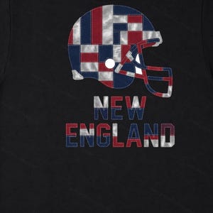 Casco patchwork del New England PNG, sublimazione per tifosi di football, clipart per magliette, download digitale immagine 6
