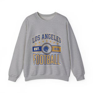 LA Rams Vintage-Sweatshirt mit Wappen | Fan-Motiv | Unisex-Sweatshirt Bild 2