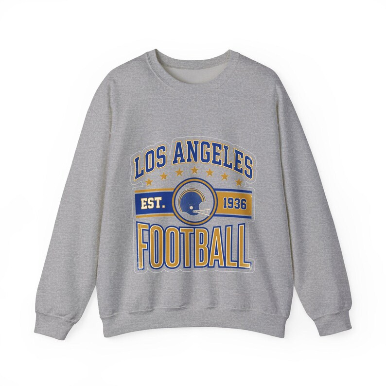 LA Rams Vintage-Sweatshirt mit Wappen | Fan-Motiv | Unisex-Sweatshirt Bild 2