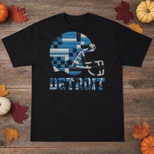 Detroit Patchwork-Helm (PNG), Football-Sublimationsdruck, Spieltags-Shirt, Digitaler Download Bild 3