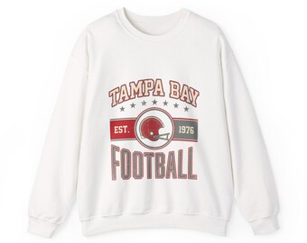 Tampa Bay Vintage Crest Sweatshirt | Football Fan Graphic | Unisex Sweatshirt