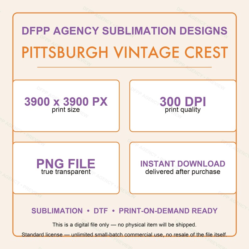 Pittsburgh Vintage Crest Football PNG, design retrò per sublimazione in stile universitario, download digitale immagine 7