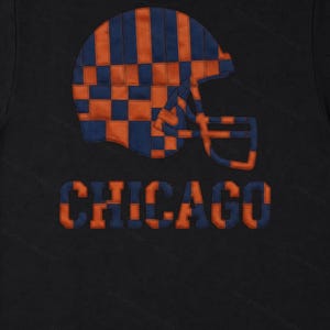 Casco de retazos de los Chicago Bears PNG, sublimación de fútbol americano, camiseta para el día del partido, descarga digital imagen 6