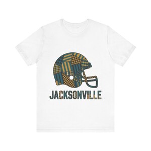 Jacksonville Patchwork Helmet Football Tee, Vintage Game Day Shirt, Sports Apparel, Great Gift image 1