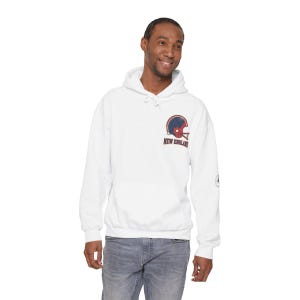 New England Vintage Varsity Helmet Game Day Hoodie, Unisex Football Sweatshirt, Kuscheliger Herbstpullover Bild 2