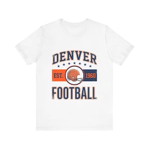 Denver Vintage Crest T-Shirt | Football Fan Graphic | Unisex T-Shirt image 1
