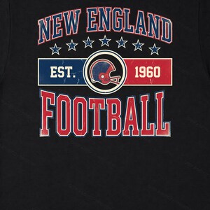 Vintage New England Patriots-logo (voetbal) PNG, retro varsity sublimatieontwerp, digitale download afbeelding 6