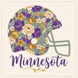Minnesota Helmet PNG Bundle, 8 Football Fan Styles, Sublimation and DTF Designs, Instant Download image 4