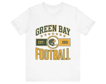 Green Bay Vintage Crest T-Shirt | Football Fan Graphic | Unisex T-Shirt