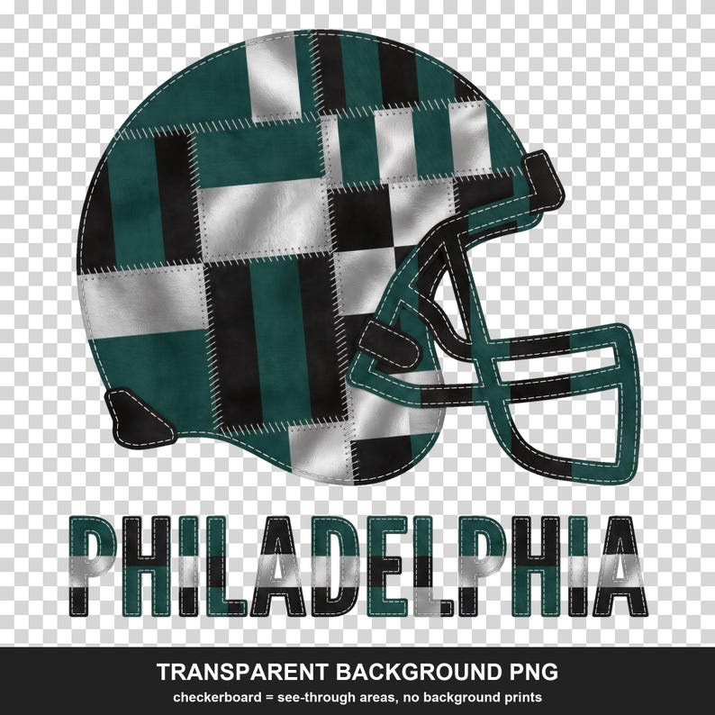 Kask Philadelphia Patchwork PNG, sublimacja piłkarska, koszulka meczowa, pobieranie cyfrowe zdjęcie 2