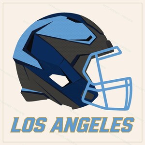 Los Angeles Chargers American Football PNG-bundel, 8 helmdesigns, sublimatieset voor wedstrijddagen, digitale download afbeelding 8