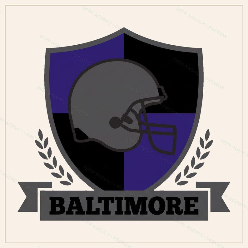 Baltimore Helmet PNG Bundle, 8 Football Fan Styles, Sublimation and DTF Designs, Instant Download image 9