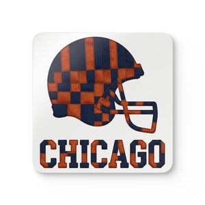 Pittsburgh Football Helmet Cork Coaster, Fan Drink Coaster, Home Bar Decor, Sports Gift image 1