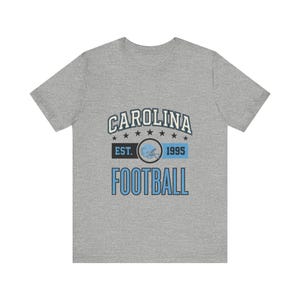 Carolina Vintage Crest T-Shirt | Football Fan Graphic | Unisex T-Shirt image 2