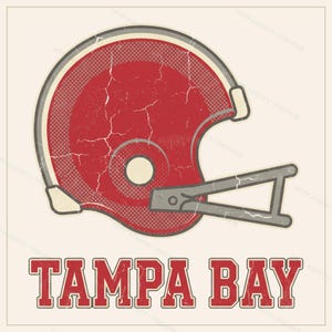 Paquete de imágenes PNG del casco de los Tampa Bay Buccaneers, 8 estilos para aficionados al fútbol americano, diseños para sublimación y DTF, descarga instantánea. imagen 10
