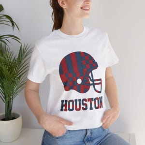 Houston Texans patchwork helm voetbalshirt, retro wedstrijdshirt, unisex fankleding, sportcadeau afbeelding 7
