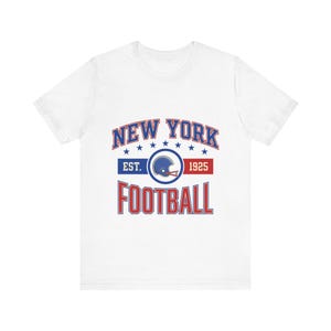 Camiseta com o brasão vintage do NY Giants | Estampa para fãs de futebol americano | Camiseta unissex imagem 1
