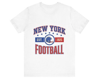 NY Giants Vintage Crest T-Shirt | Football Fan Graphic | Unisex T-Shirt
